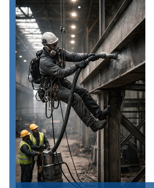 Обеспыливание конструкций в цехах промышленного производства в Соли-Илецке