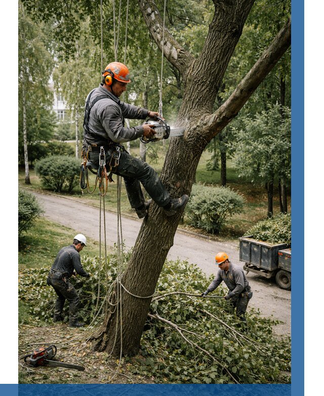 Кронирование деревьев в Соли-Илецке от 6772 р. | ВЫСОТНИК-Сои