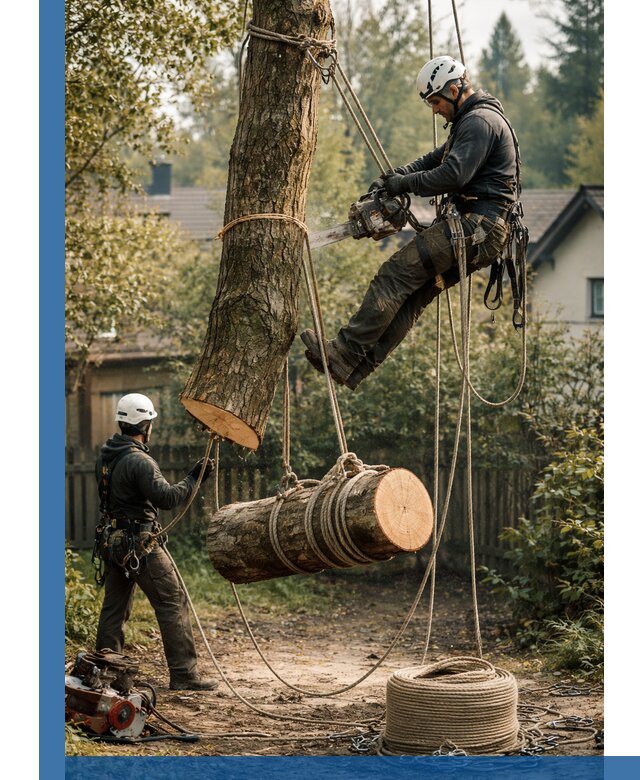 Валка деревьев частями в Соли-Илецке, безопасно и аккуратно