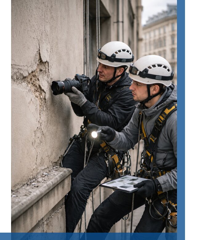 Фотофиксация дефектов фасада в Соли-Илецке от 4688 р. | ВЫСОТНИК-Сои