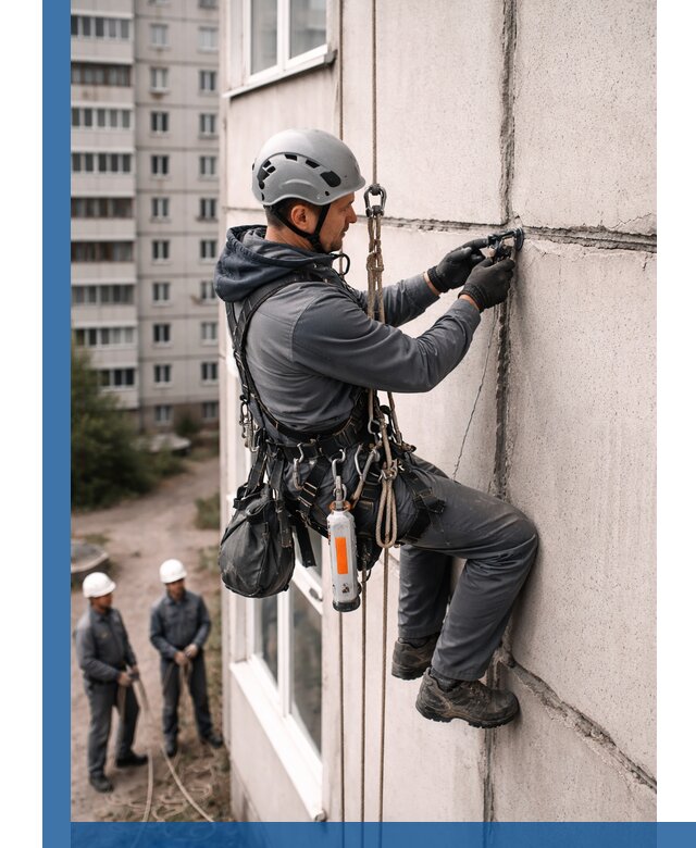 Обследование межпанельных швов и герметизация в Соли-Илецке