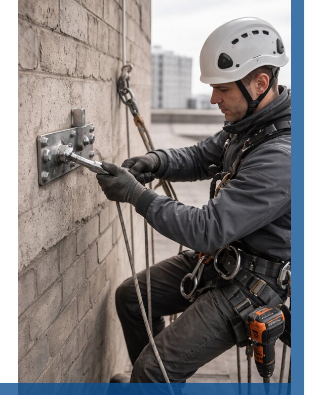 Установка анкерных точек в Соли-Илецке от 3646 р. | ВЫСОТНИК-Сои